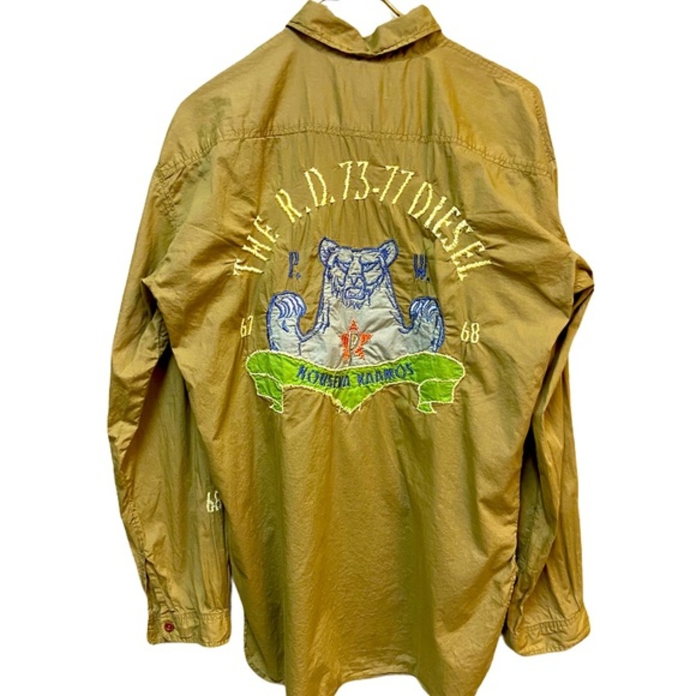 Diesel embroidered button down shirt